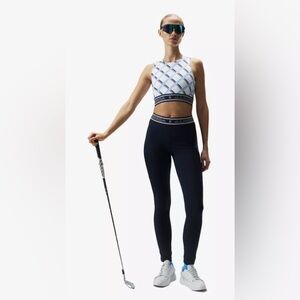 NEW J.Lindeberg X Nelly Korda Women’s Navy Blue Golf Tights Leggings Size XS NWT